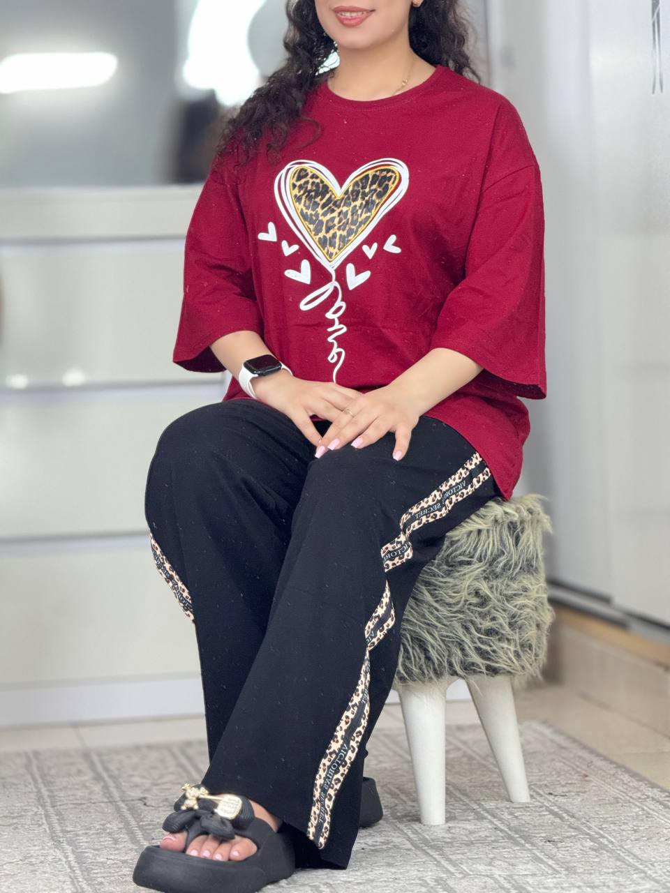 ست بگی قلب پلنگی کد ۹۲۶۰